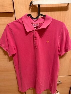 Scotch & Soda Kids Hot Pink Polo with Contrast Logo